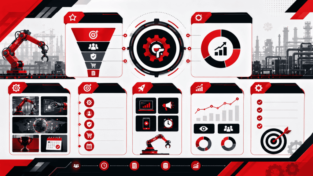 Infografía de automatización y manufactura inteligente en Expo 2022.