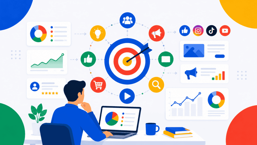 Estrategias de marketing digital y análisis de datos para profesionales.
