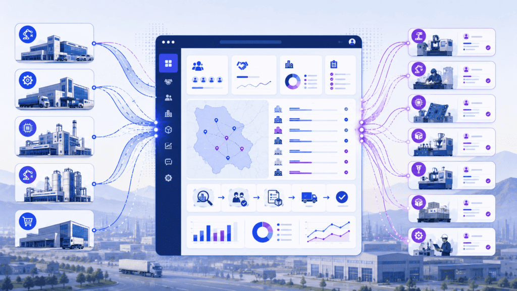 Sistema digital de gestión industrial en Chihuahua con tecnología avanzada.